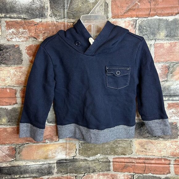 5 for $25🔥Baby Gap Navy Pullover Sweatshirt Baby Size 18-24 Months - Picture 1 of 5